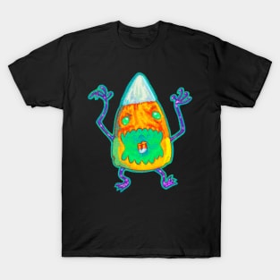 Halloween Candy Corn Monster T-Shirt